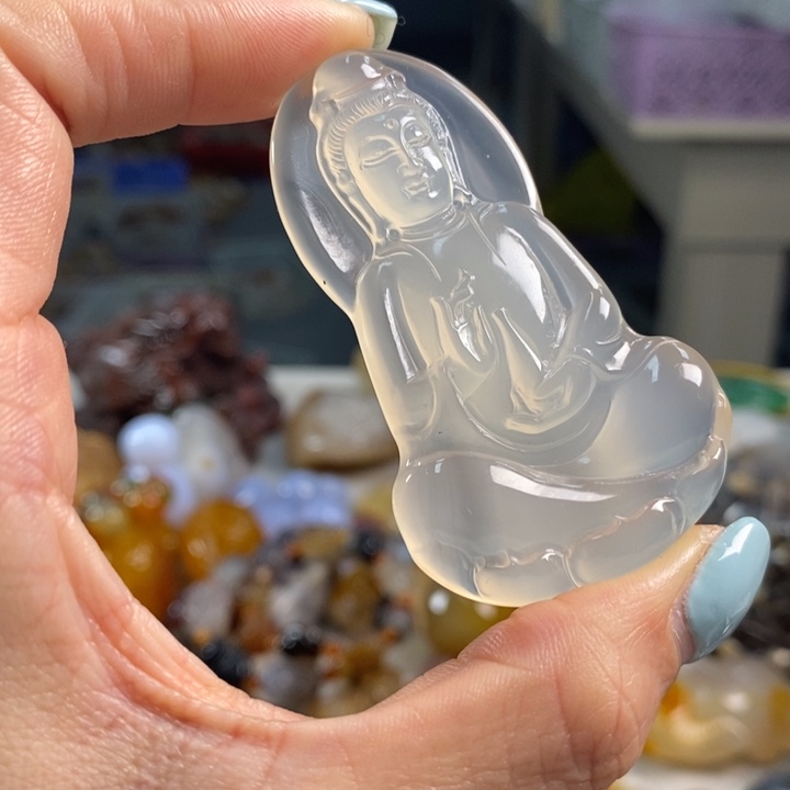 玛瑙/玉髓未镶嵌吊坠(不含链)