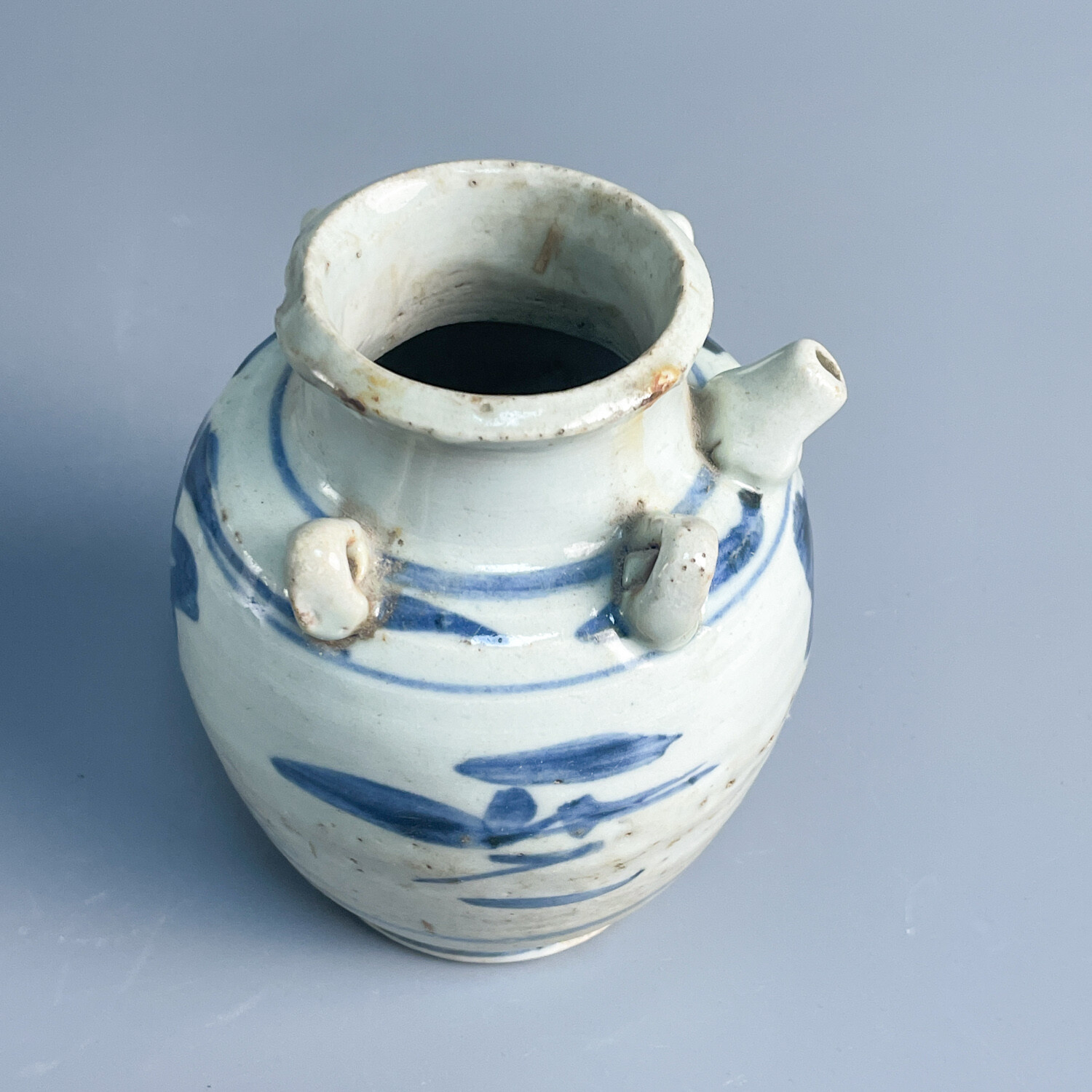 M25LP006326 - 明晚期 青花四系壶.10