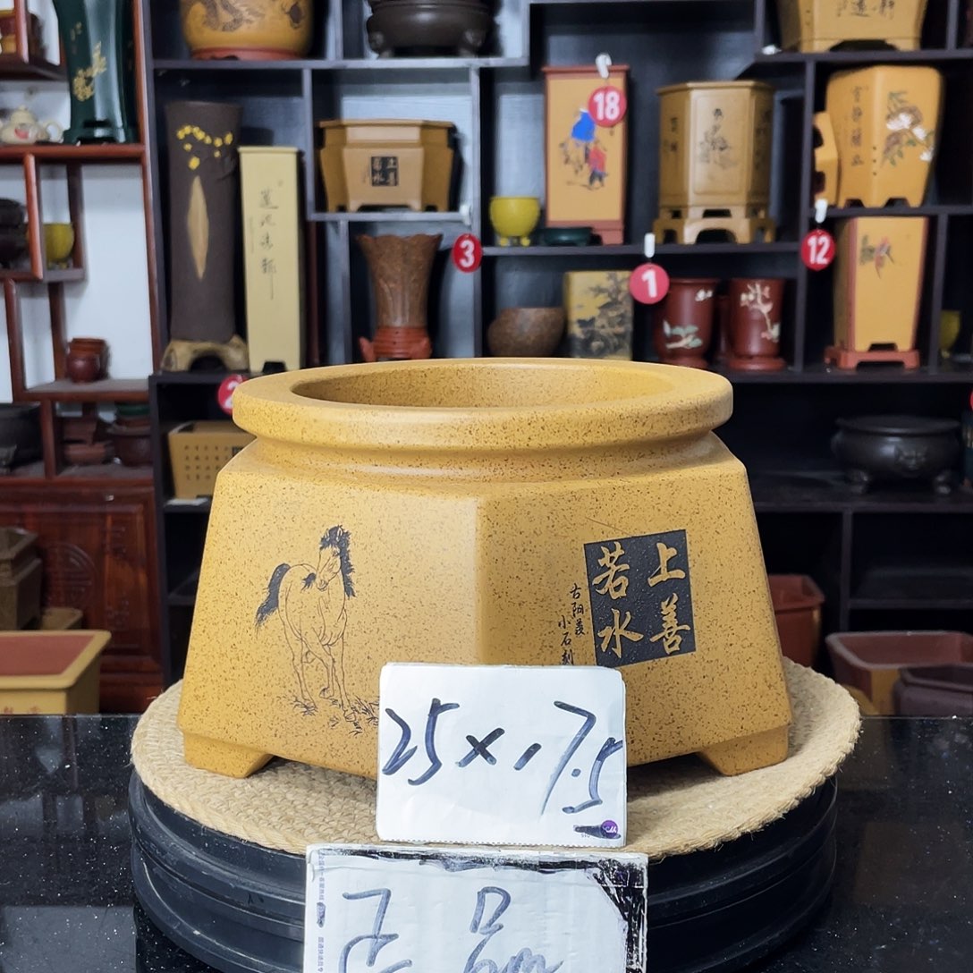 紫砂D-婉秋紫砂砂花盆