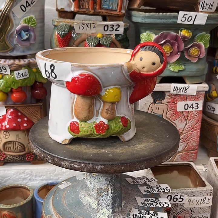 粗陶材质多肉花盆