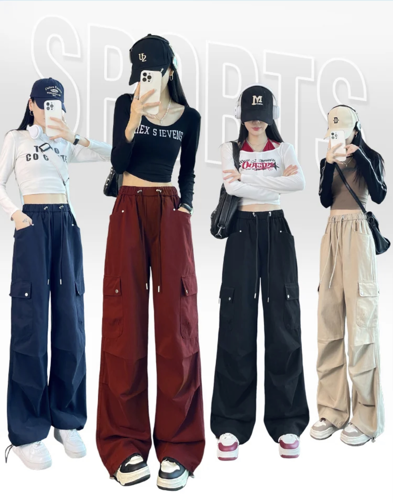 【广】2025显瘦高腰直筒百搭春夏高货宽松工装裤孤品过款链接