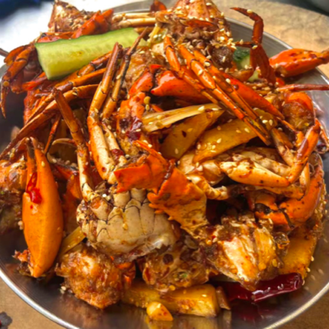 干锅螃蟹（螃蟹8只加配菜）