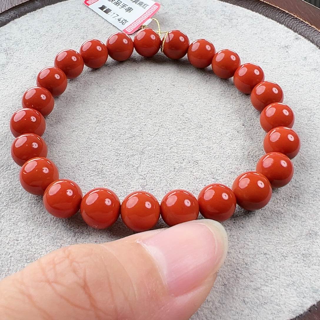 南红玛瑙手串未镶嵌