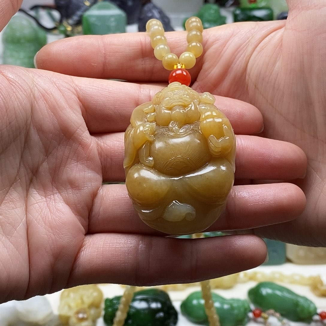 和田玉（糖玉）颈饰未镶嵌安**姐