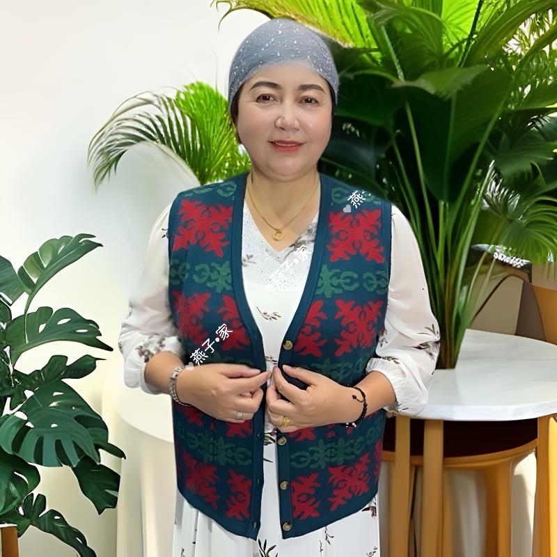 【新疆包邮】电脑提花民族服马夹女士印染保暖刺绣/绣花