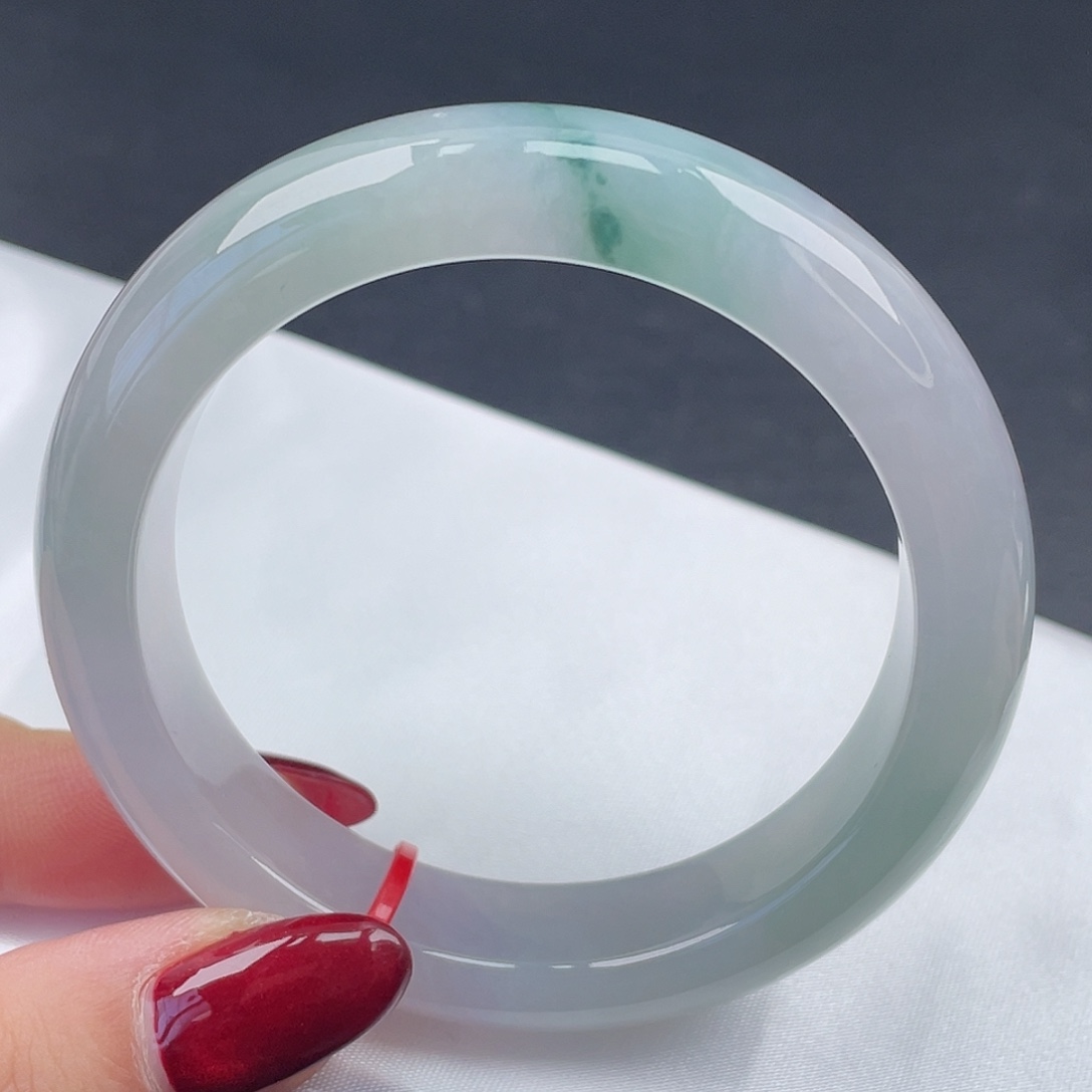 翡翠未镶嵌手镯55圈口