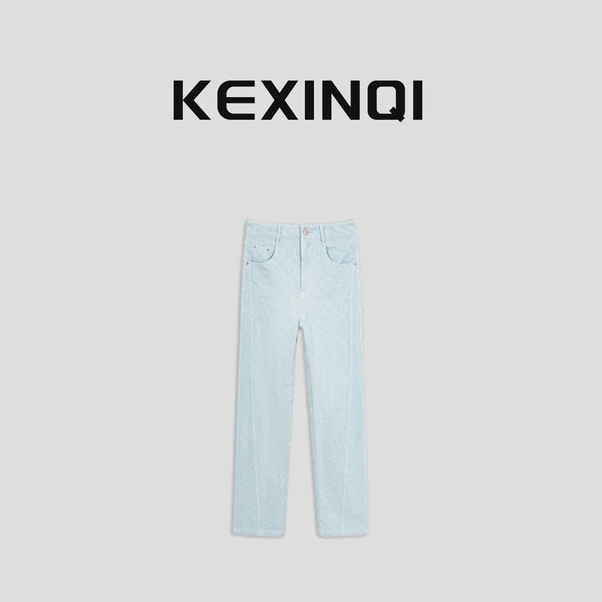 KEXIN 磨毛牛仔 2025新款百搭休闲洋气女牛仔裤-2502CKZKX21622