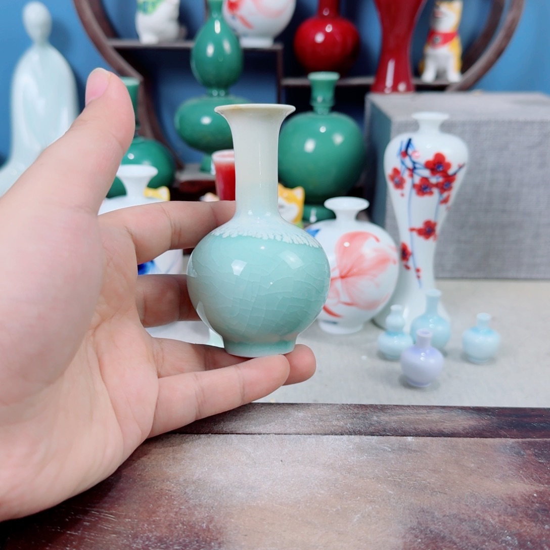 陶瓷手工小花器摆件