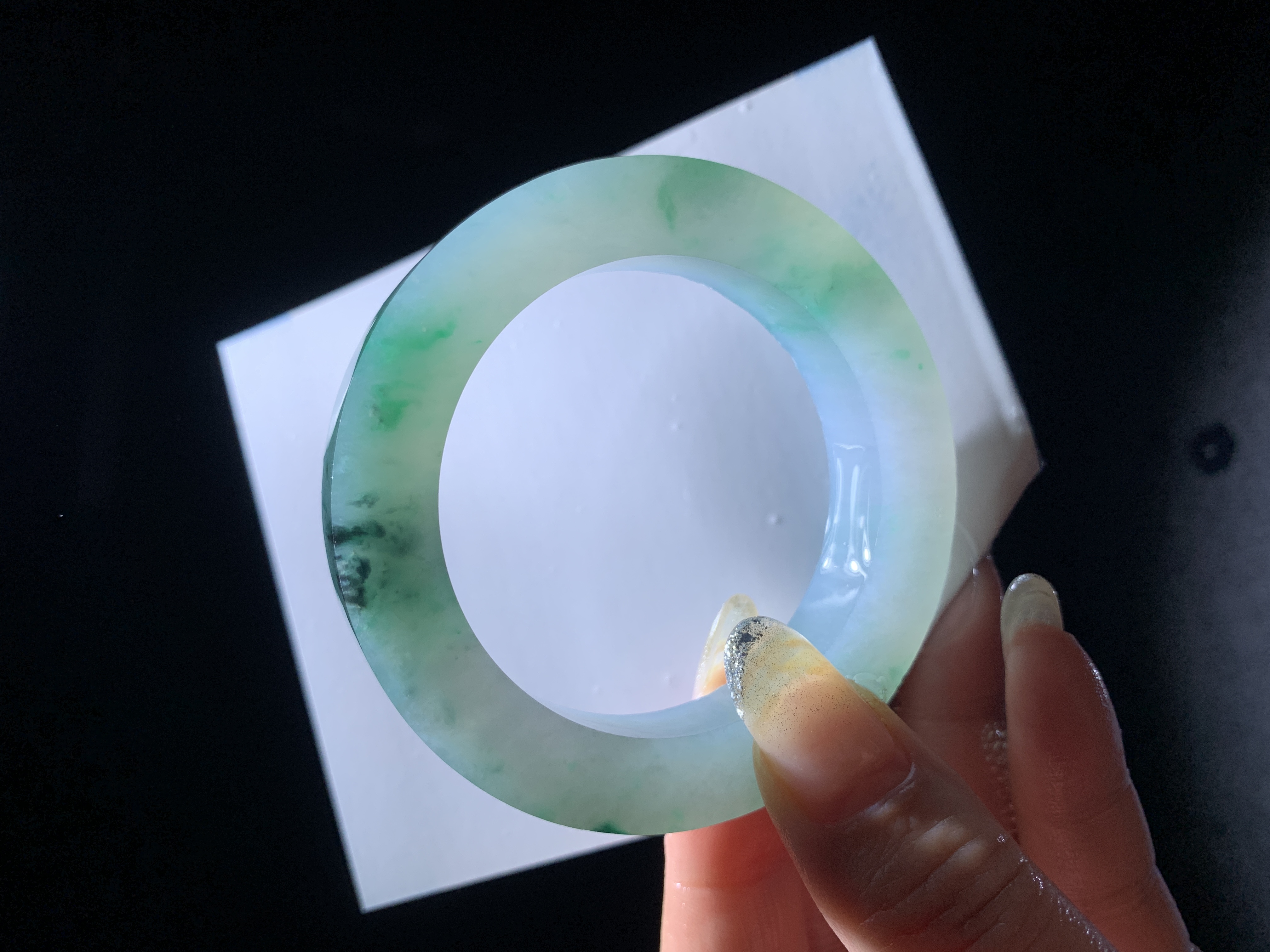 天然a货翡翠手镯毛坯定制（私拍不发货）