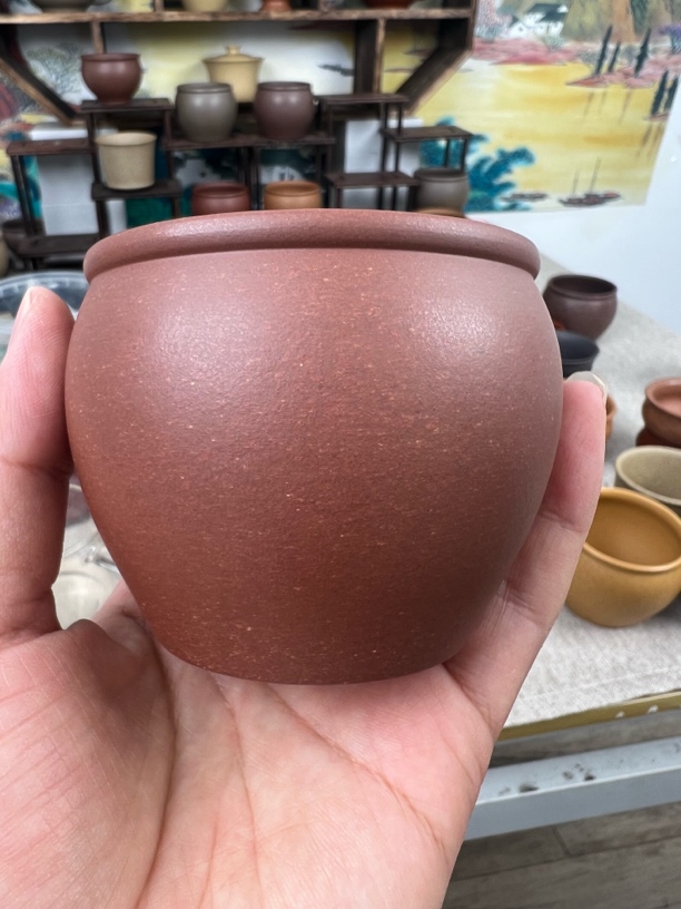 紫砂纯原矿 底槽清 200毫升 风水缸杯