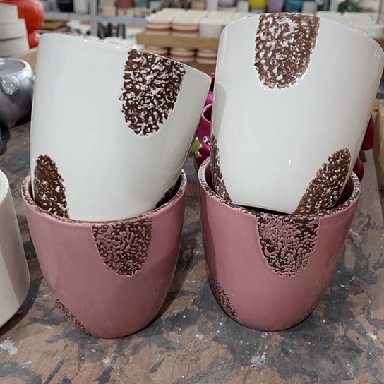 多肉绿植陶瓷花盆，有孔