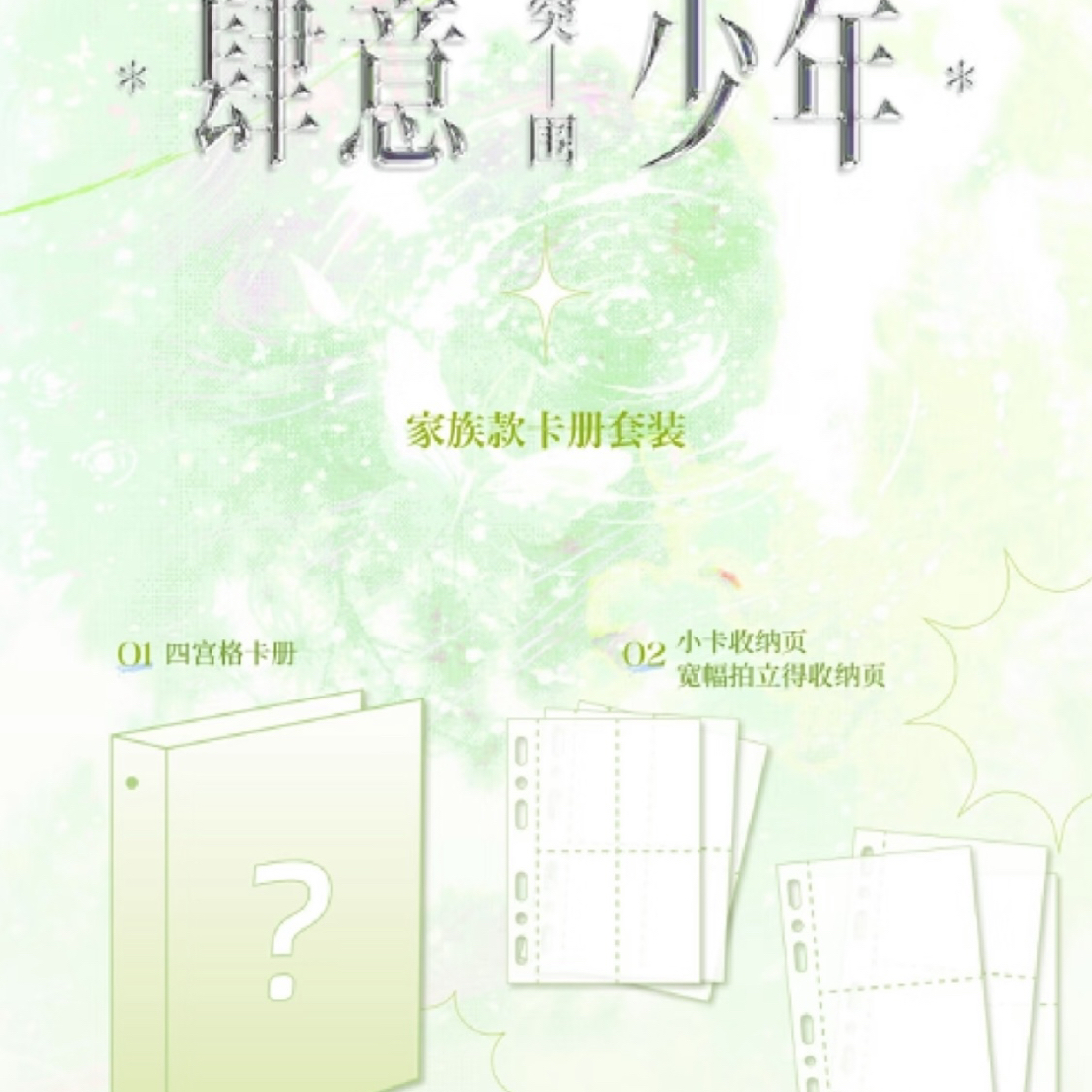 肆意少年家族款卡册小卡拼车（官周未绑定）