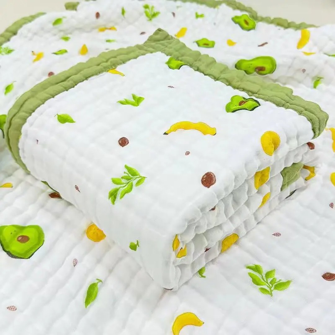 六层加大尺寸10层纱布巾儿童洗澡巾成人浴巾纯棉柔软新生儿盖毯