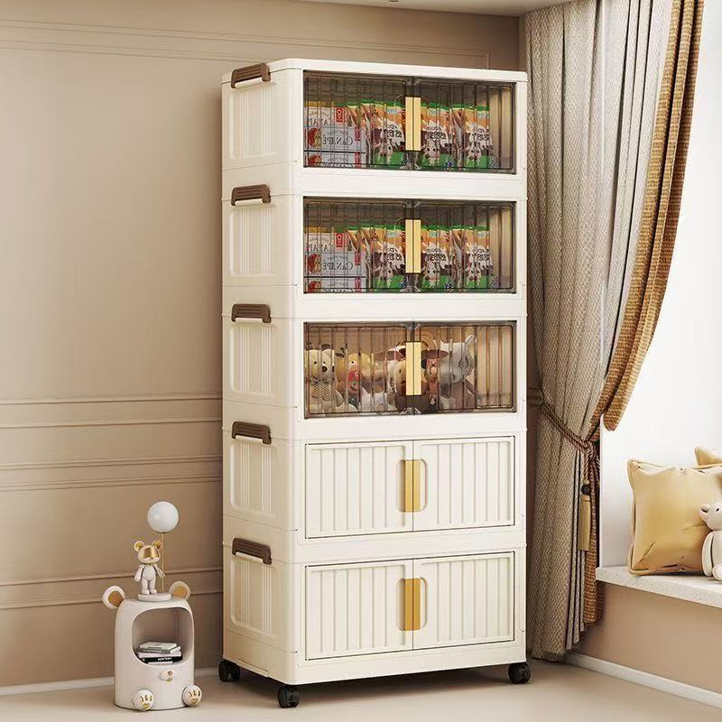 （55CM面宽拍四层发五层）家用收纳柜送顶盖送万向轮到手五大层