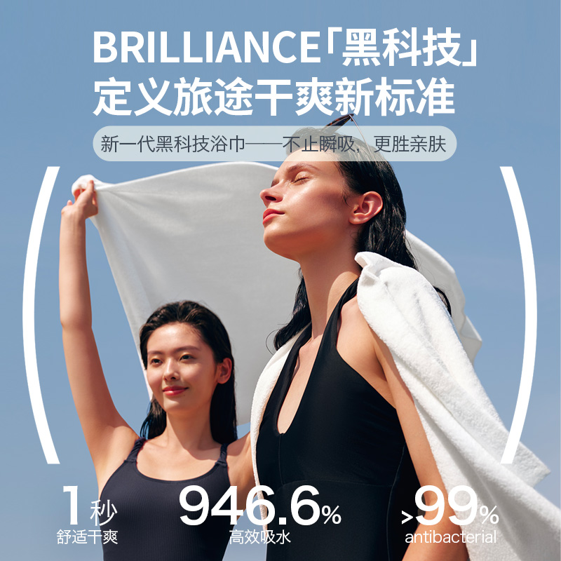 柔软OEKO高效吸水浴巾升级加大浴巾男女通用柔软速干便携旅行浴巾商品图