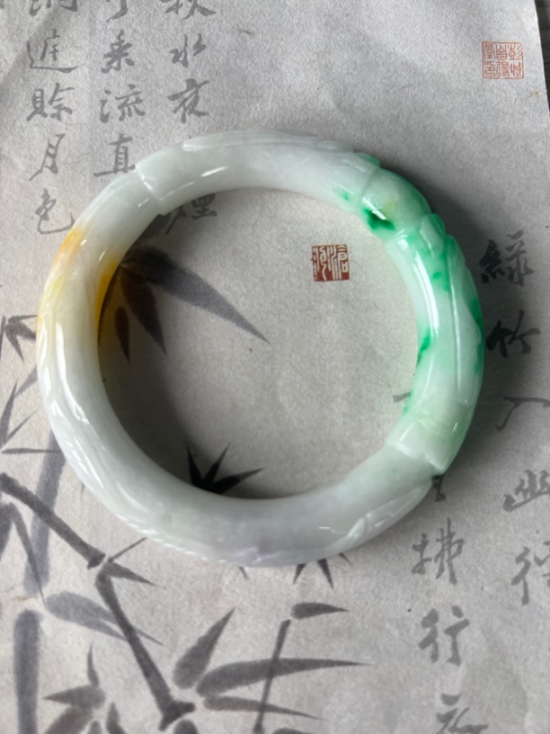 H738-五七➕缅甸翡翠手镯时尚冰女百搭女款