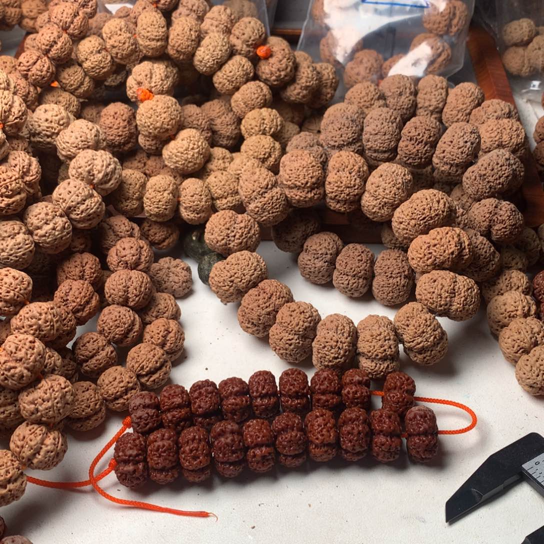 陈***公金刚菩提手串32颗19龙牙超头