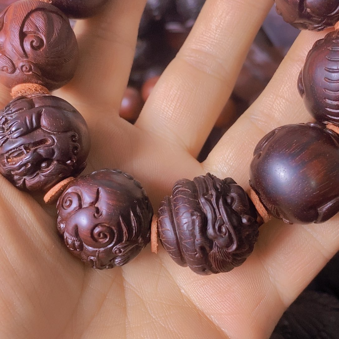 檀香木骏*印度小叶紫檀2.5龙生九子