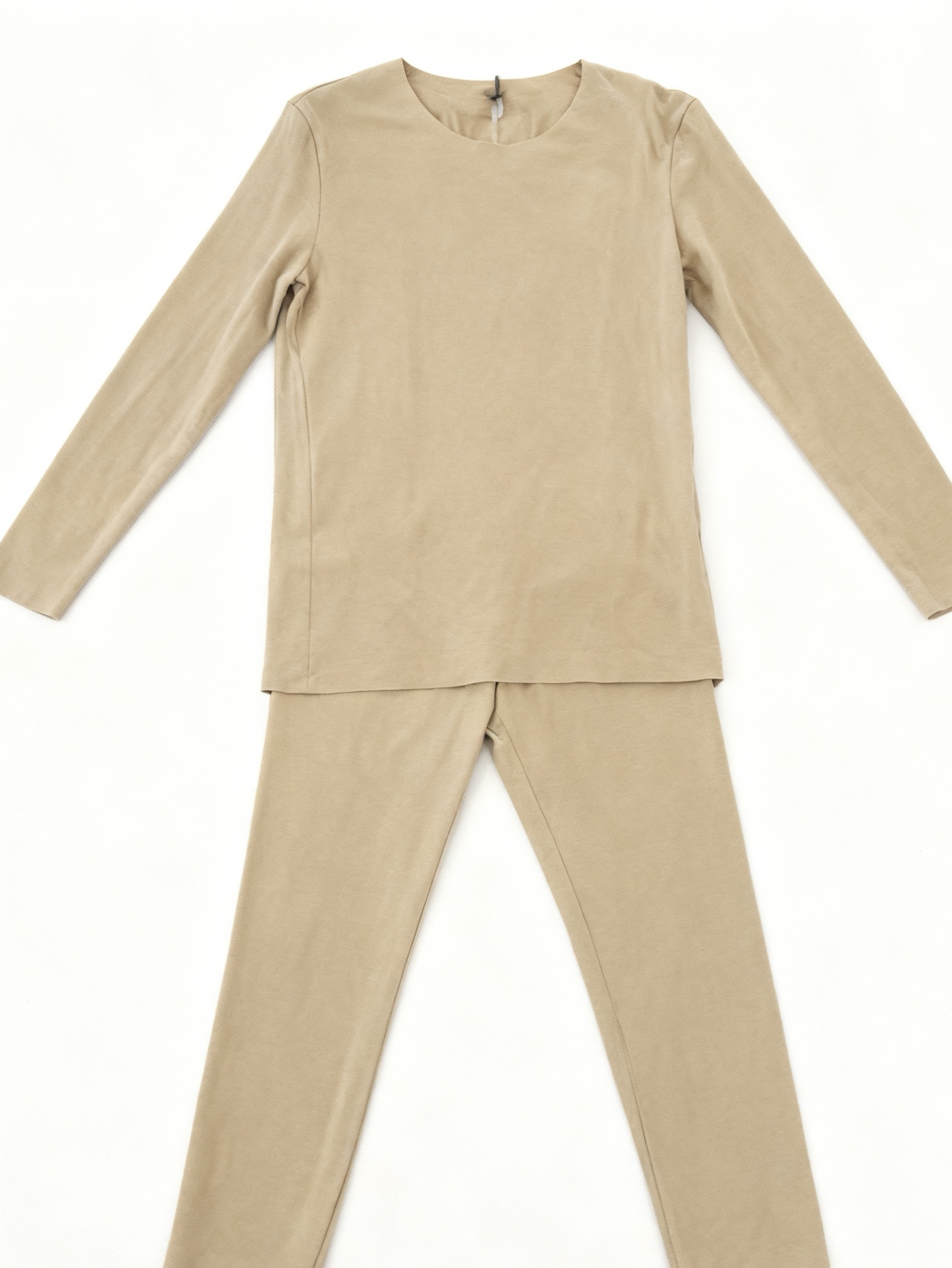 德绒保暖套装男圆领纯色弹力加厚秋衣秋裤打底套装冬季