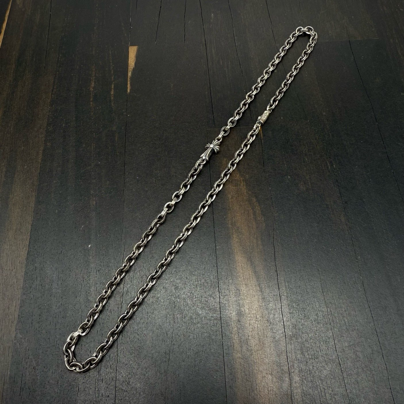 50cm Chrome Hearts 克罗心 新款 paperchain babyfat一体项链