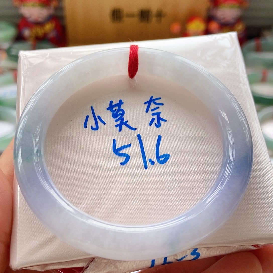 翡翠未镶嵌手镯2小莫奈美人条2