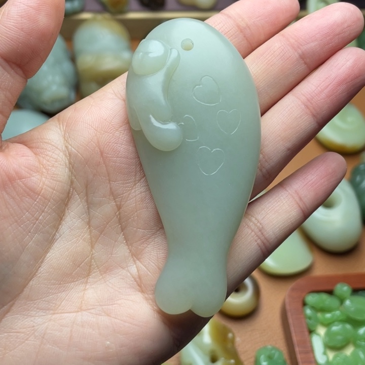 【闪购商品】颈饰未镶嵌和田玉小**学