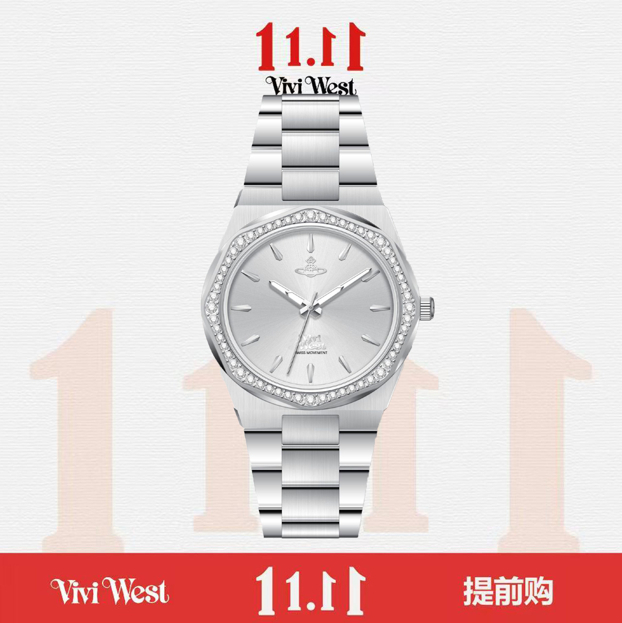 白月光--双11精选气质轻奢女士小众经典精致腕表--TH2611-Y