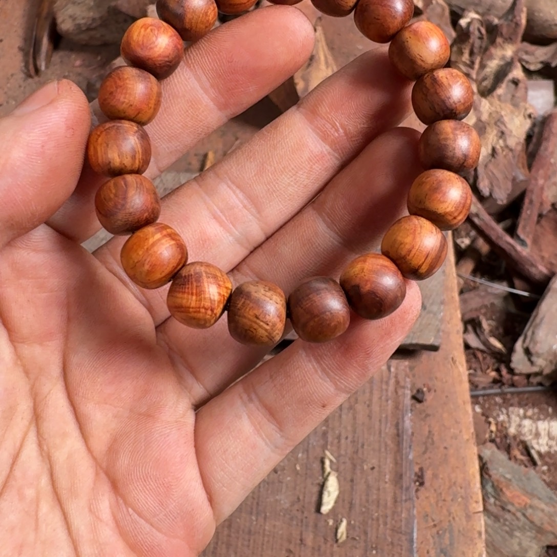 @***彪黄花梨/降香黄檀手串海黄原料定制