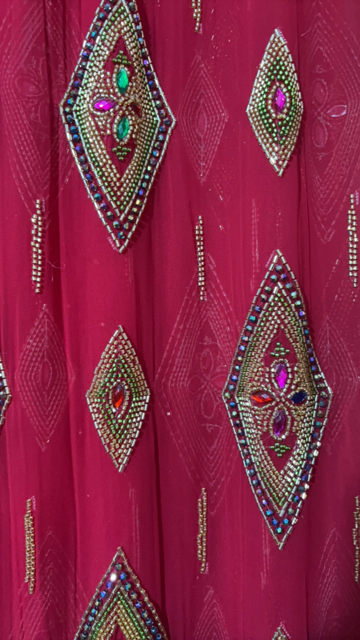 红色 lora atlas guluk 布料（有内衬）