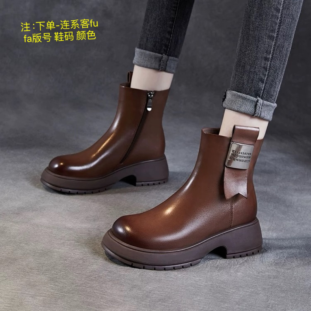 真皮牛皮女鞋女靴269