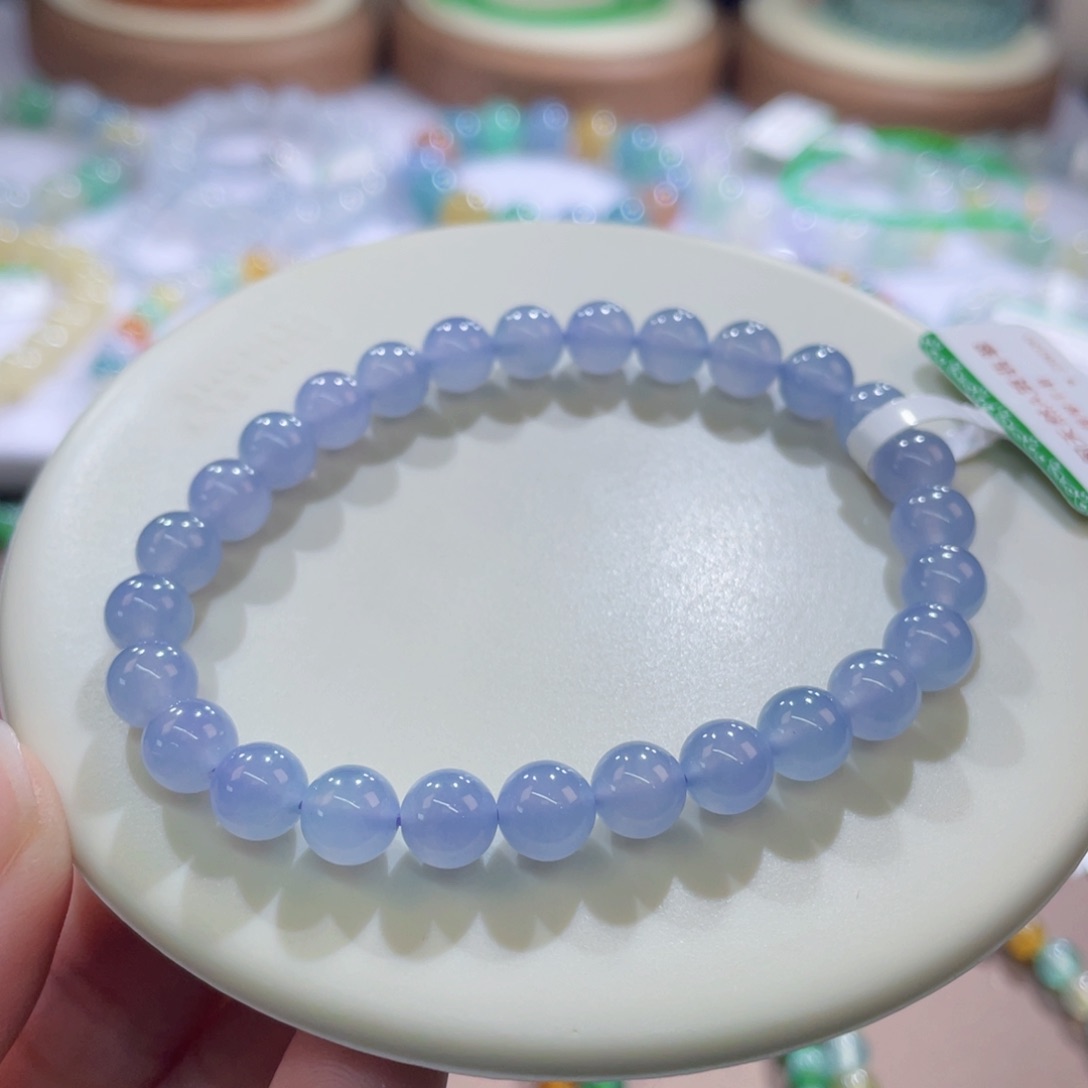 未镶嵌手链翡翠紫罗兰卡6.7