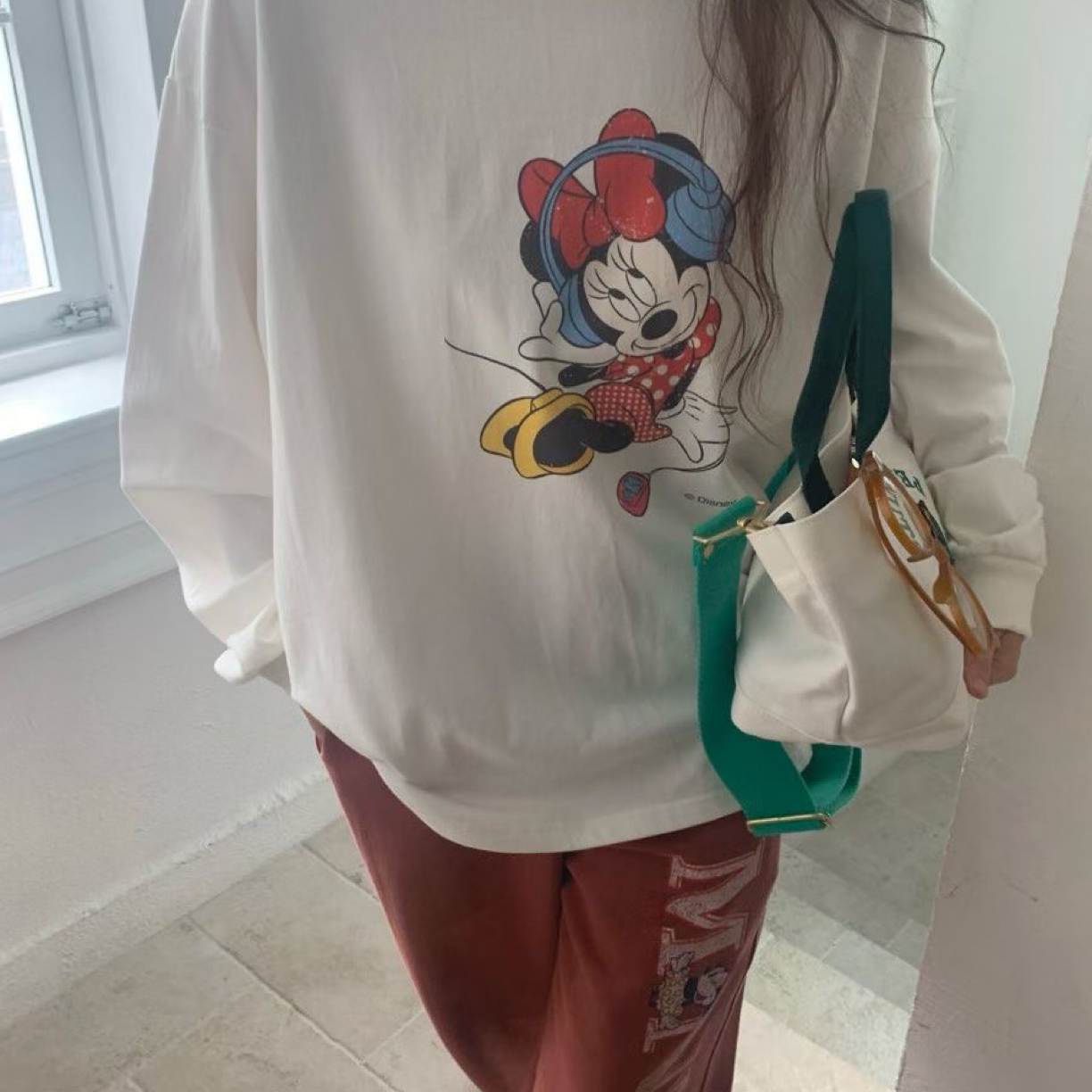 배추❤️泡菜国初秋RM听歌的mini大版圆领卫衣 宽松