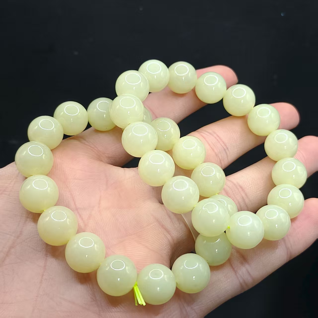 【龙龙严选】和田玉单圈手串Y9【多样性发其一】约11mm