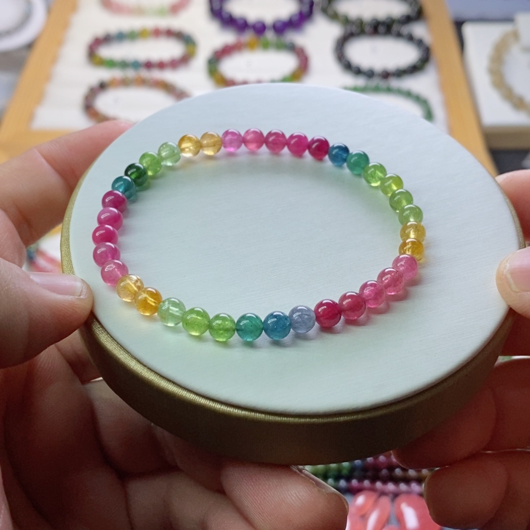 碧玺碧玺手链未镶嵌