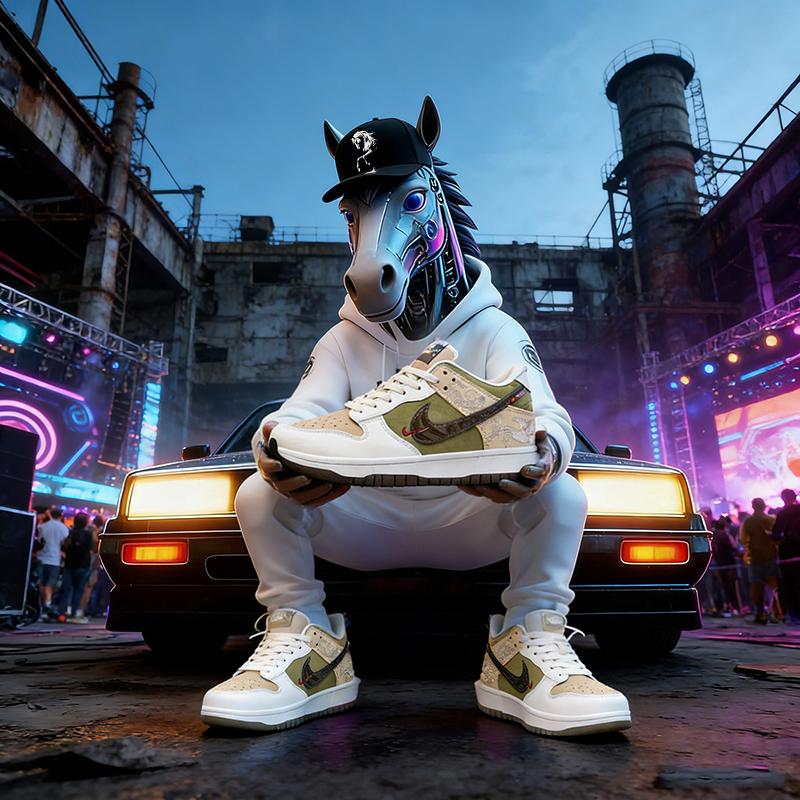 【马年新品】AJ低帮dunk鞋子马踏祥云情侣运动鞋莆田休闲板鞋