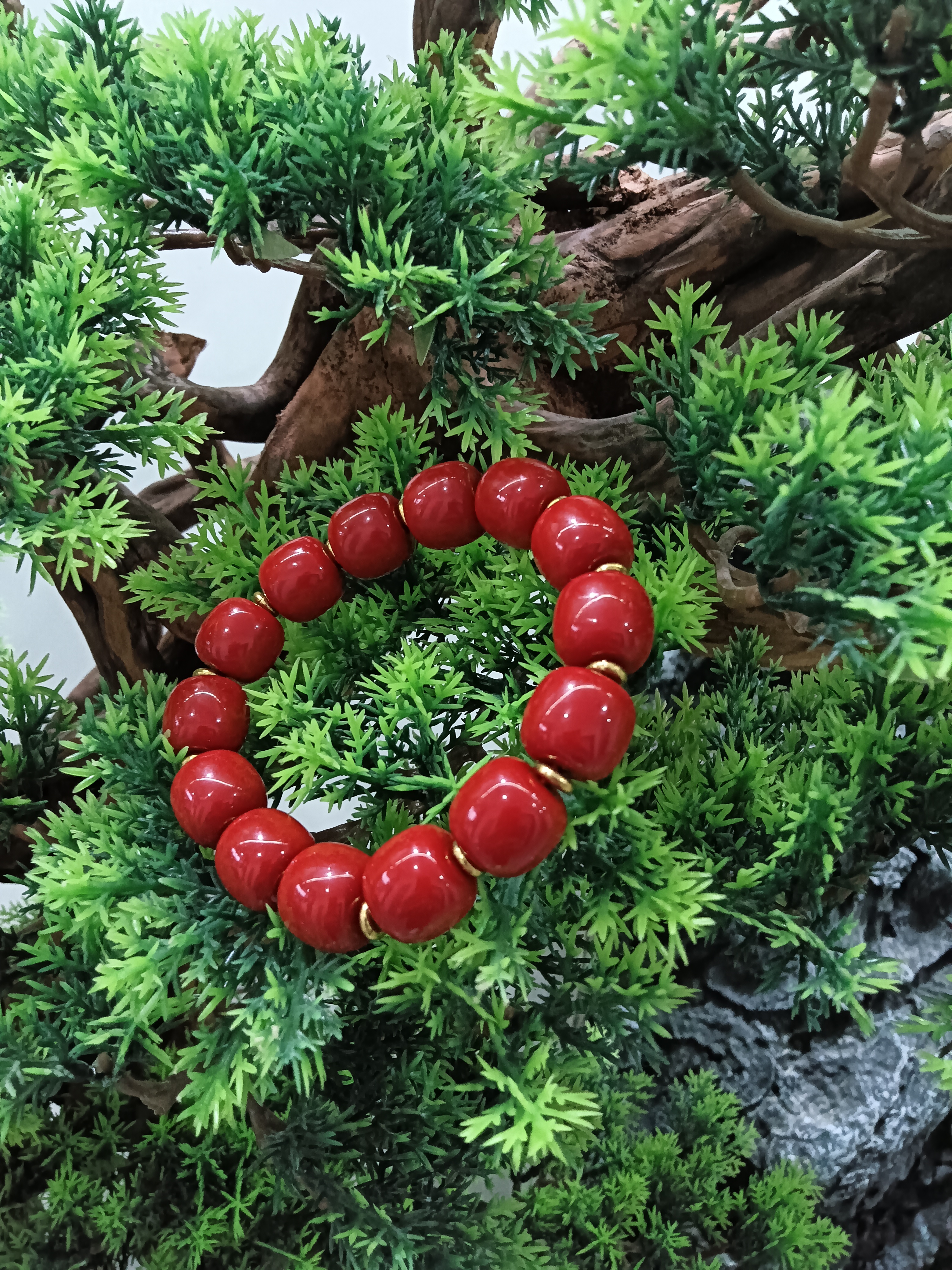 精品红珊珊手串LSS0676