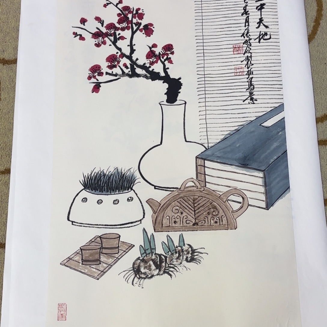 国画国画老师作品刘