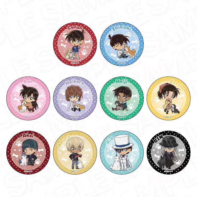 【名侦探柯南】 狗ver. Q版 徽章 抱狗吧唧 