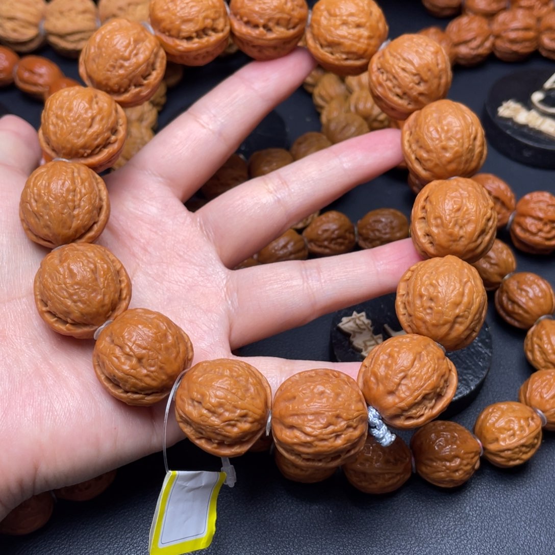 文玩核桃手串板栗纹元宝手串