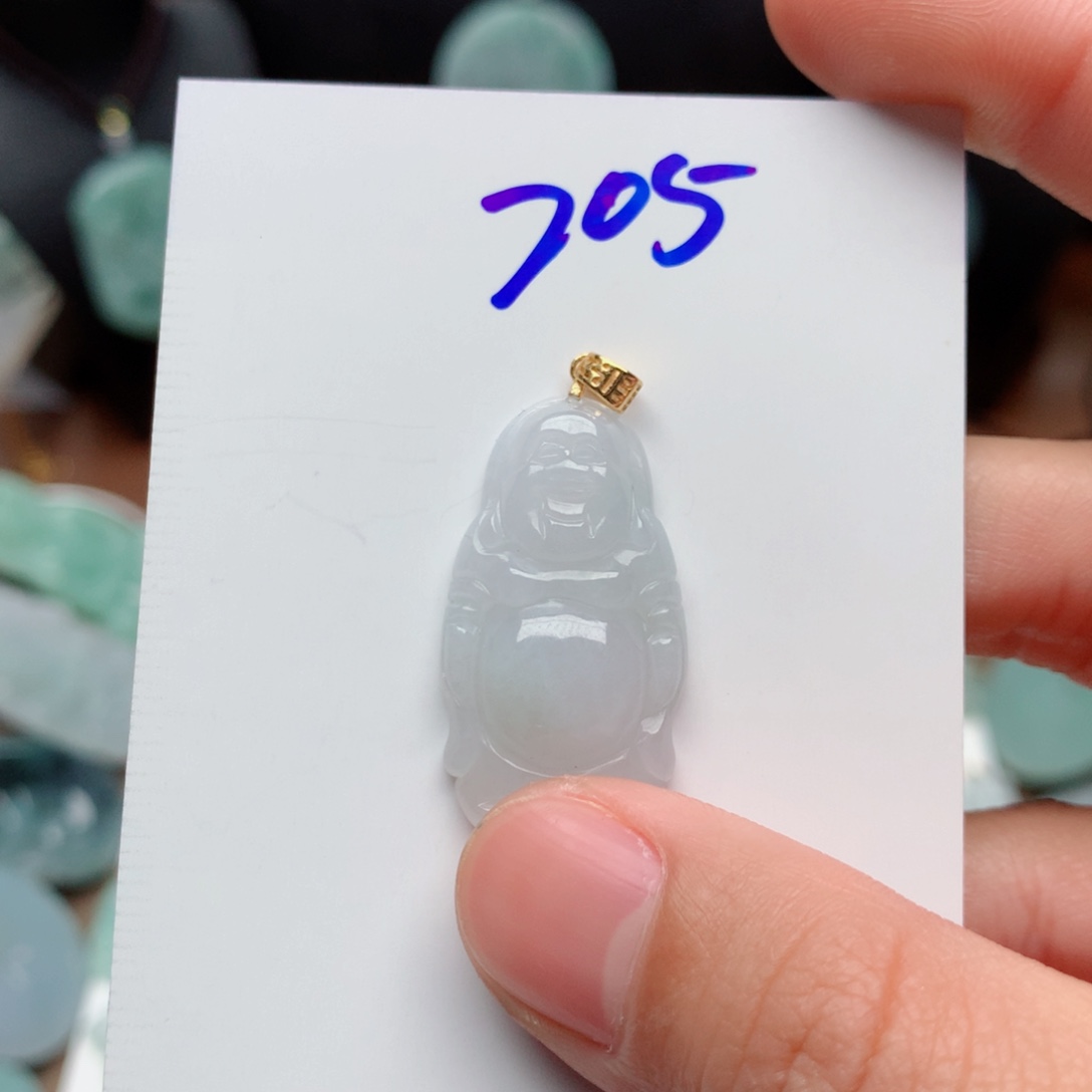 翡翠颈饰银S925镀金镶嵌?****吊坠