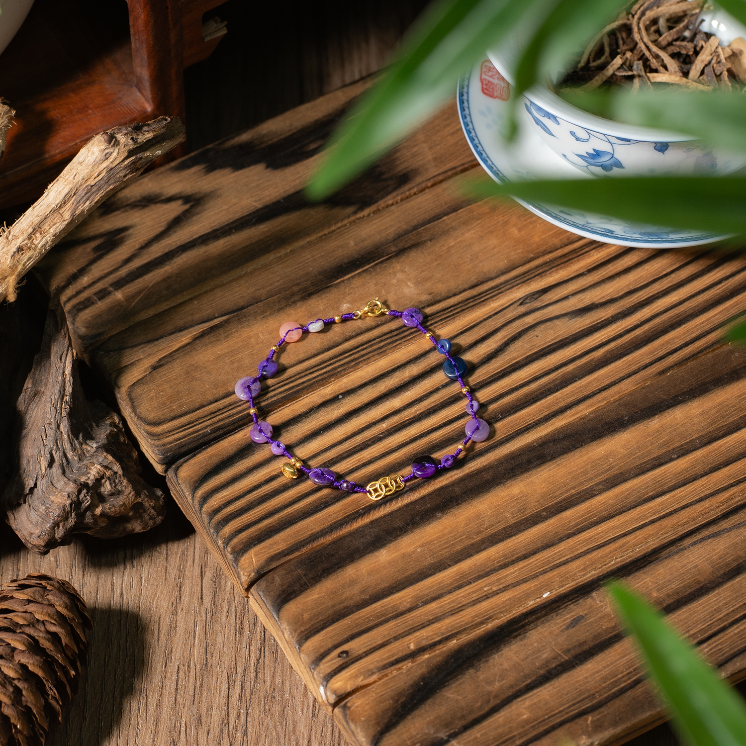 欣好  |  玉化钱串子舒俱来手链/手围16#/多样性发一/P5262/18/0