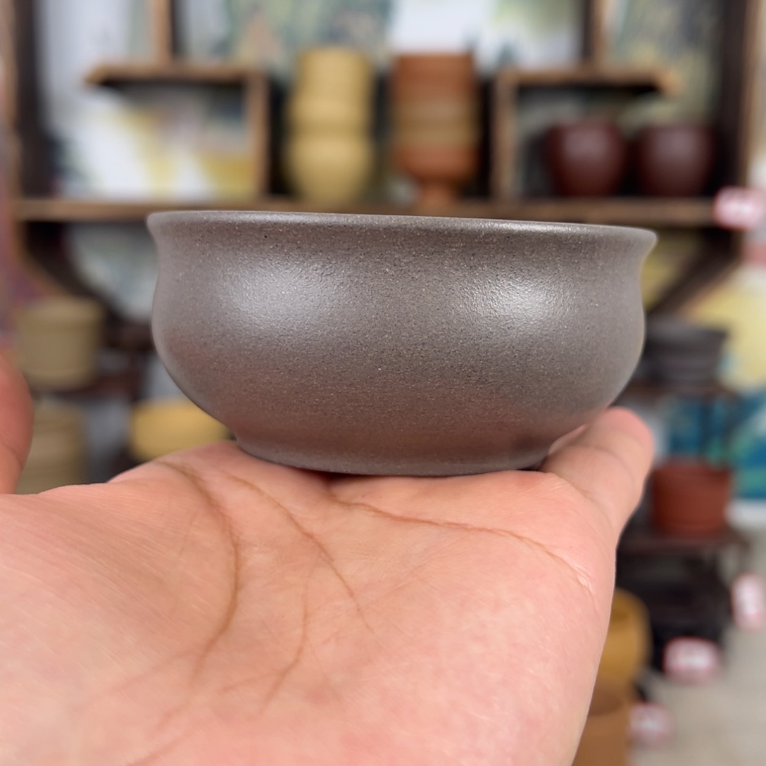 紫砂茶杯拙器甄选，纯原本矿。