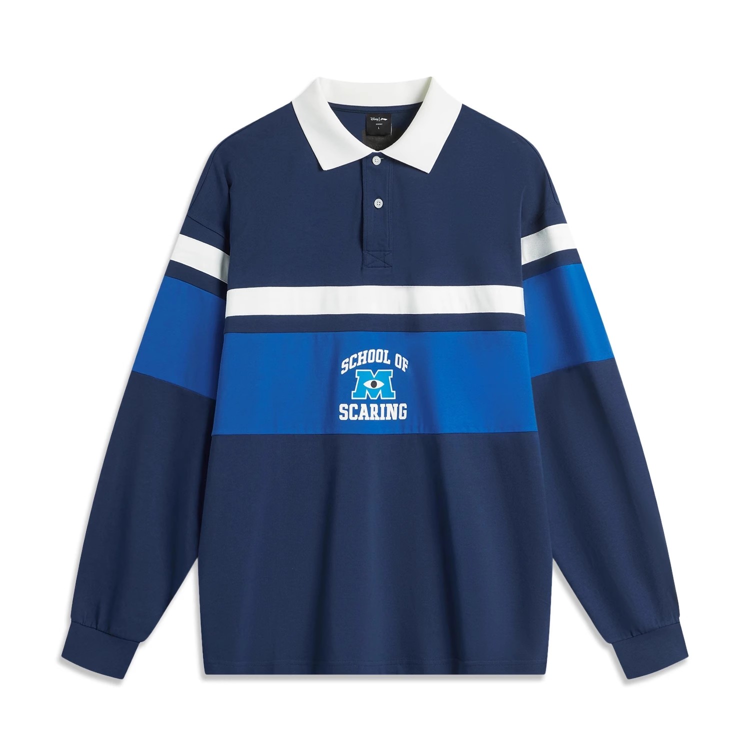 《直播》李宁X迪士尼怪兽大学联名系列男子长袖POLO衫APLU145