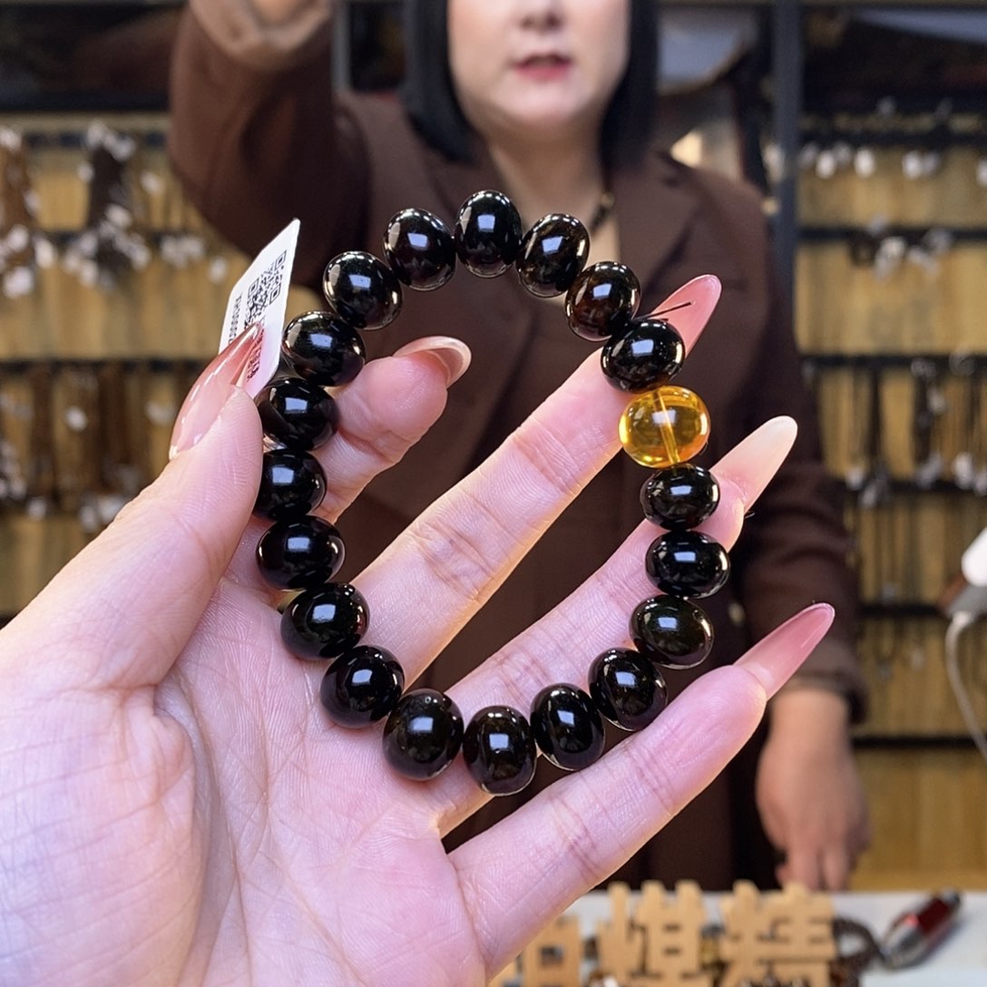 琥珀裸石未镶嵌欣*12m翳珀