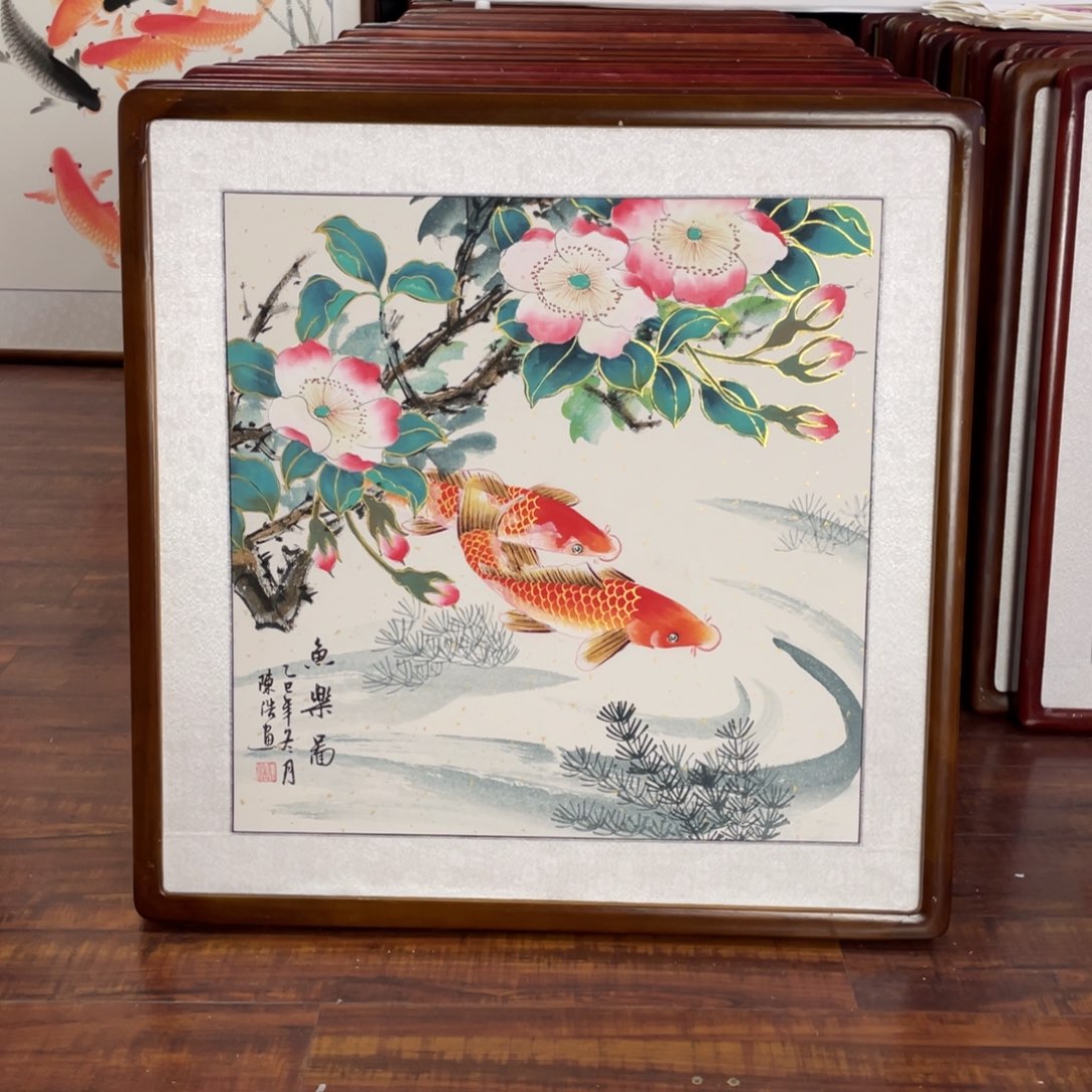 国画带框尺寸63*63厘米