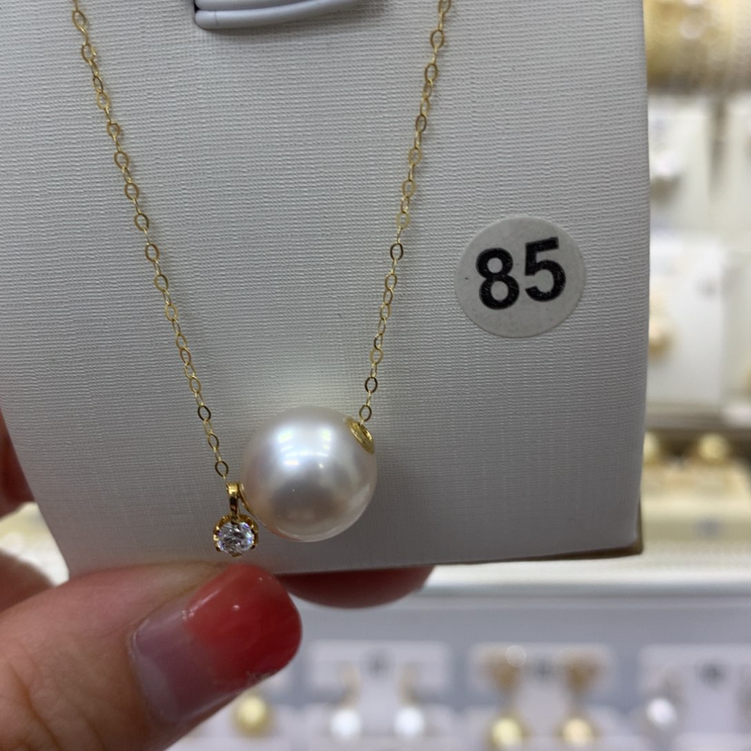 海水珍珠颈饰18K金镶嵌澳白