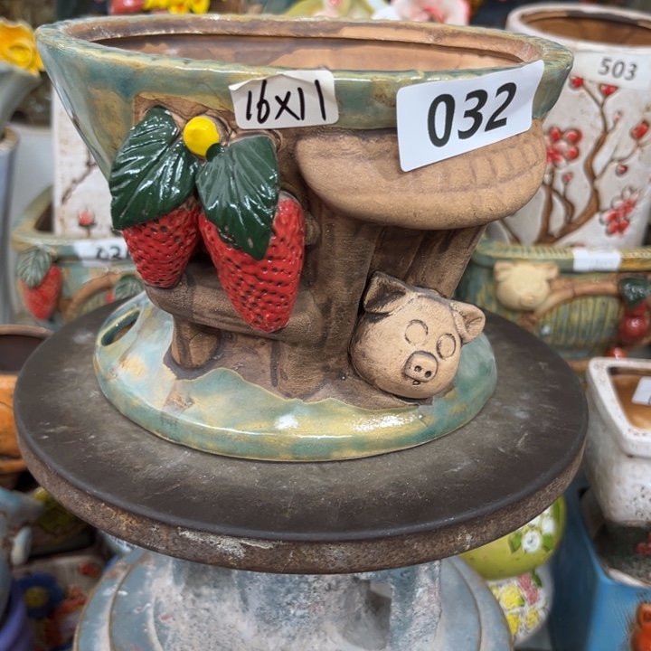 紫砂花盆粗陶材质多肉花盆