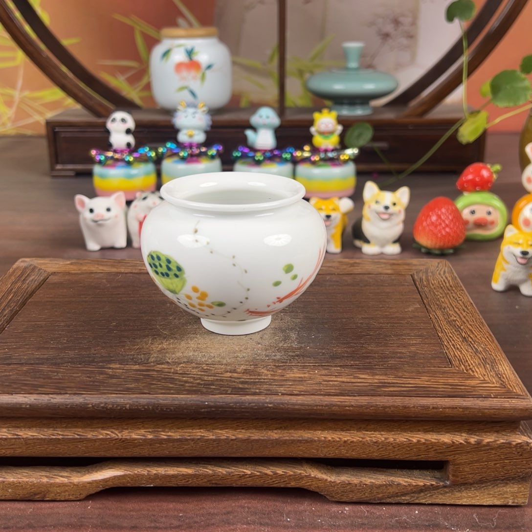 摆件景德镇的窑青窑红