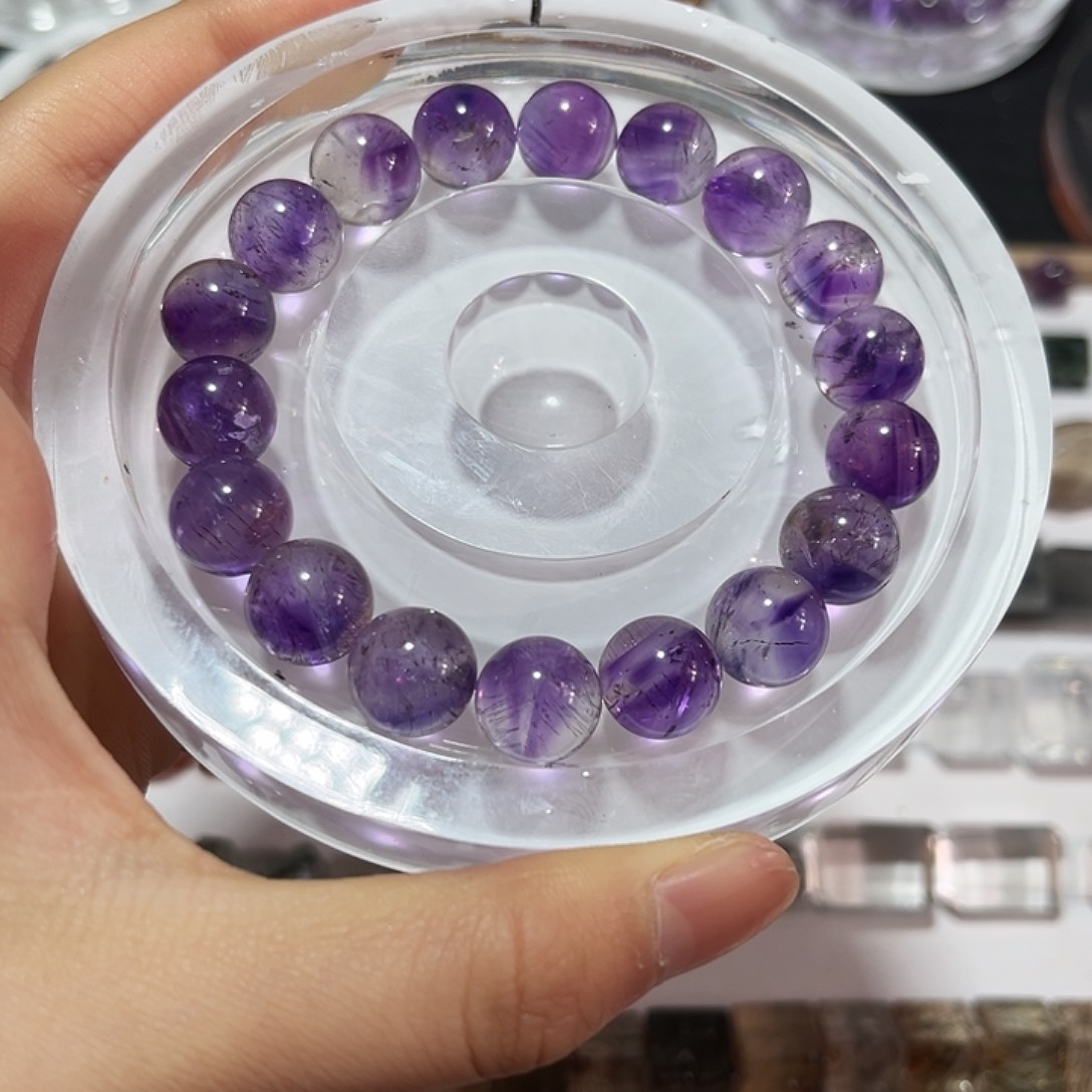 水晶水晶未镶嵌沉*?12打孔不退不换