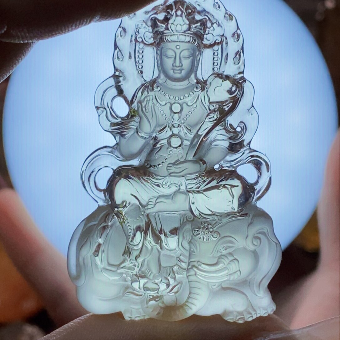 水晶颈饰未镶嵌晋*子吊坠